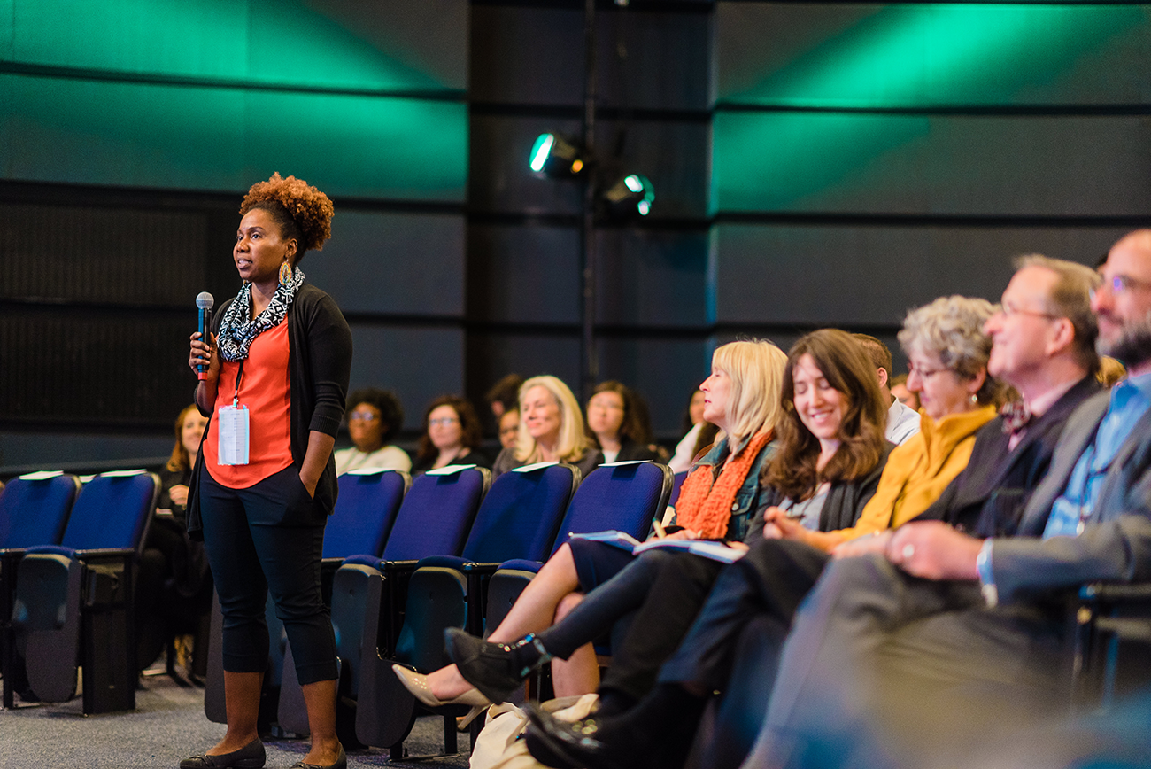 Dr. Imani Cheers, a professor in the George Washington University&#039;s School of Media and Public Affairs, offers storytelling suggestions to the innovators.